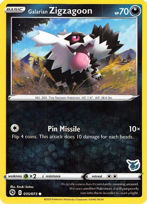Galarian Zigzagoon - 035/073 (Eevee Stamped) [Battle Academy 2022] 035/073