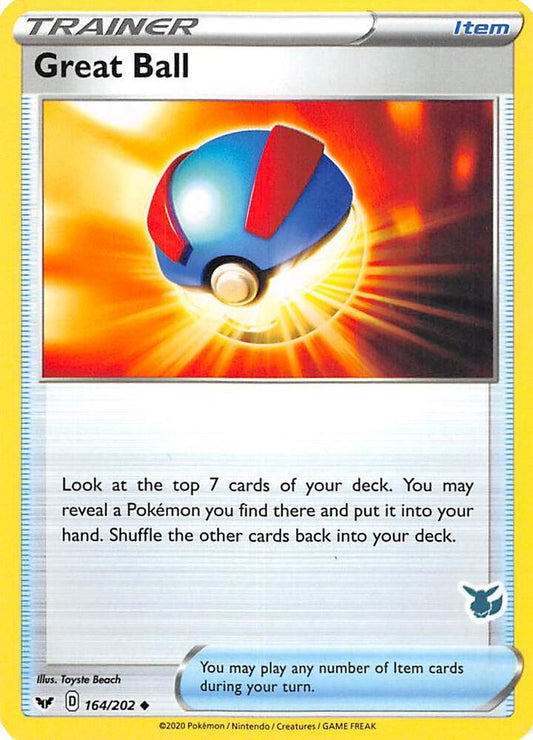 Great Ball - 164/202 (Eevee Stamped) [Battle Academy 2022] 164/202