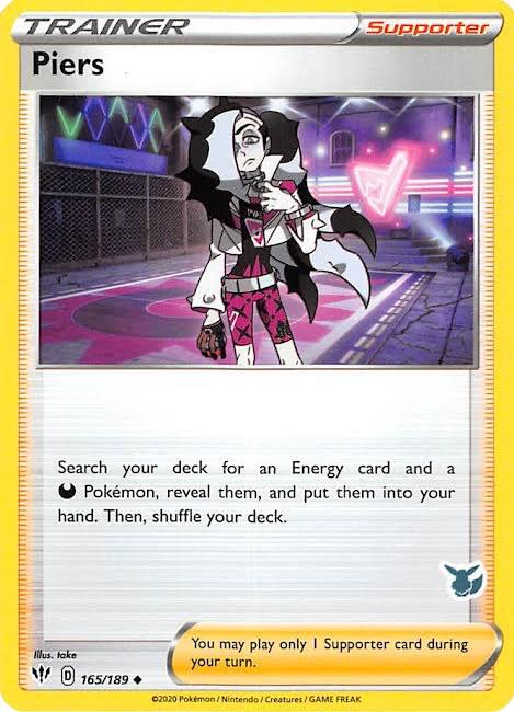 Piers - 165/189 (Eevee Stamped) [Battle Academy 2022] 165/189