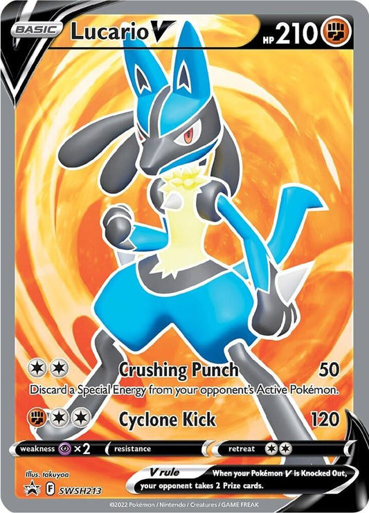Lucario V - SWSH213 [SWSH: Sword & Shield Promo Cards] SWSH213