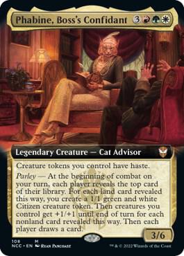Phabine, Boss's Confidant (Extended Art) [Commander: Streets of New Capenna] 108