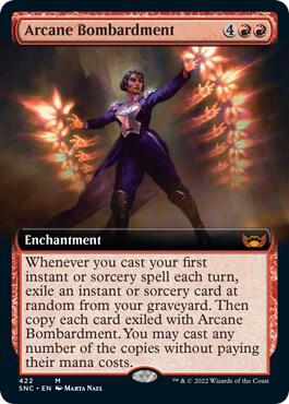 Arcane Bombardment (Extended Art) [Streets of New Capenna] 422
