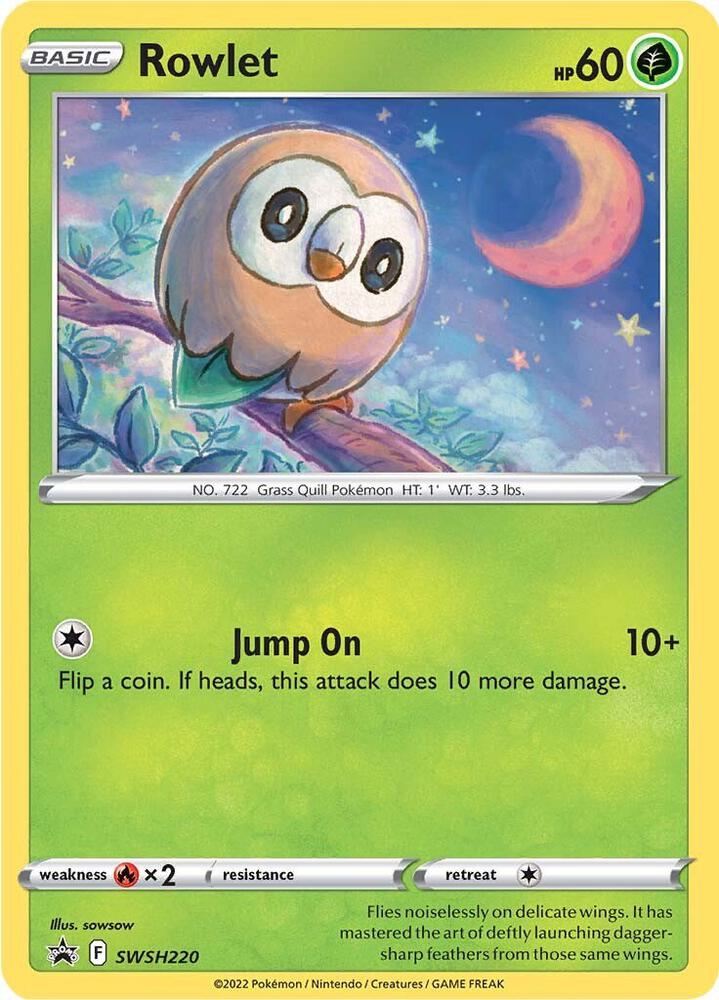 Rowlet - SWSH220 [SWSH: Sword & Shield Promo Cards] SWSH220