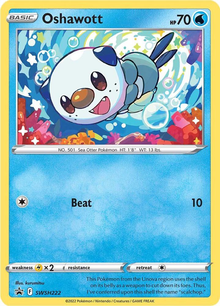 Oshawott - SWSH222 [SWSH: Sword & Shield Promo Cards] SWSH222