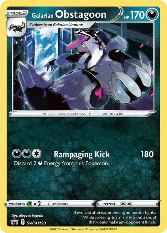 Galarian Obstagoon - SWSH193 [SWSH: Sword & Shield Promo Cards] SWSH193