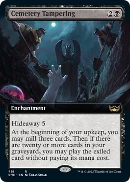 Cemetery Tampering (Extended Art) [Streets of New Capenna] 418