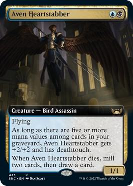 Aven Heartstabber (Extended Art) [Streets of New Capenna] 433