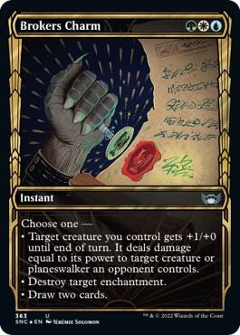 Brokers Charm (Gilded Foil) [Streets of New Capenna] 363