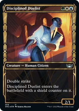 Disciplined Duelist (Gilded Foil) [Streets of New Capenna] 369
