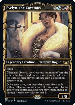 Evelyn, the Covetous (Gilded Foil) [Streets of New Capenna] 371