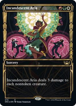 Incandescent Aria (Gilded Foil) [Streets of New Capenna] 376