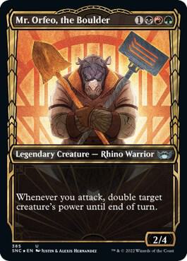 Mr. Orfeo, the Boulder (Gilded Foil) [Streets of New Capenna] 385