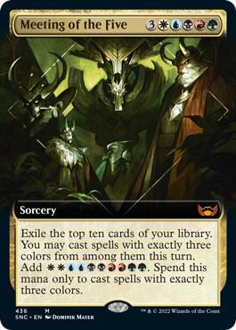 Meeting of the Five (Extended Art) [Streets of New Capenna] 436