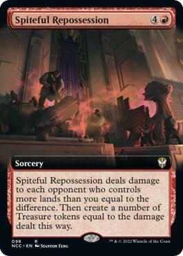 Spiteful Repossession (Extended Art) [Commander: Streets of New Capenna] 98