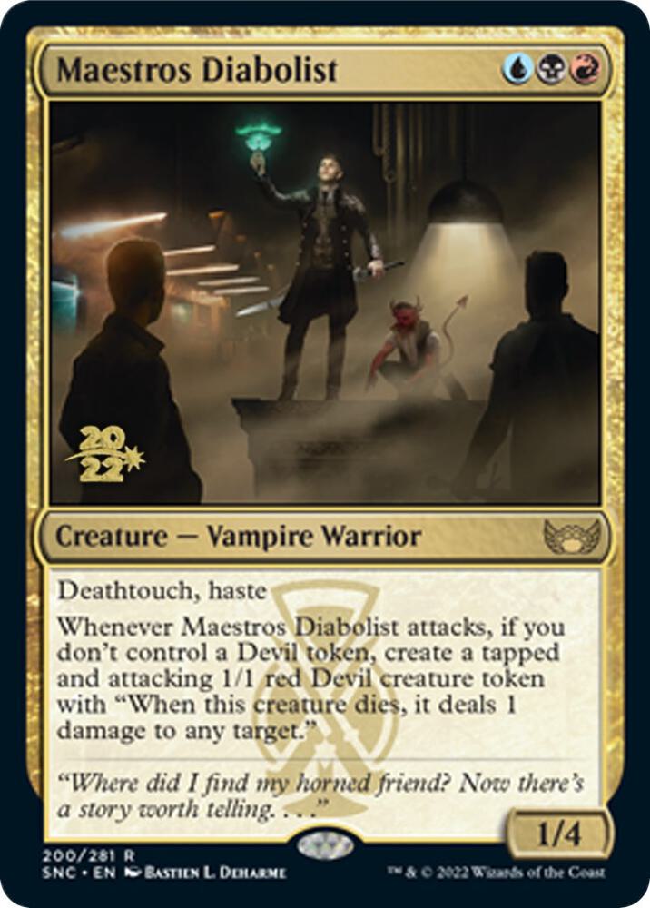 Maestros Diabolist [Prerelease Cards] 200