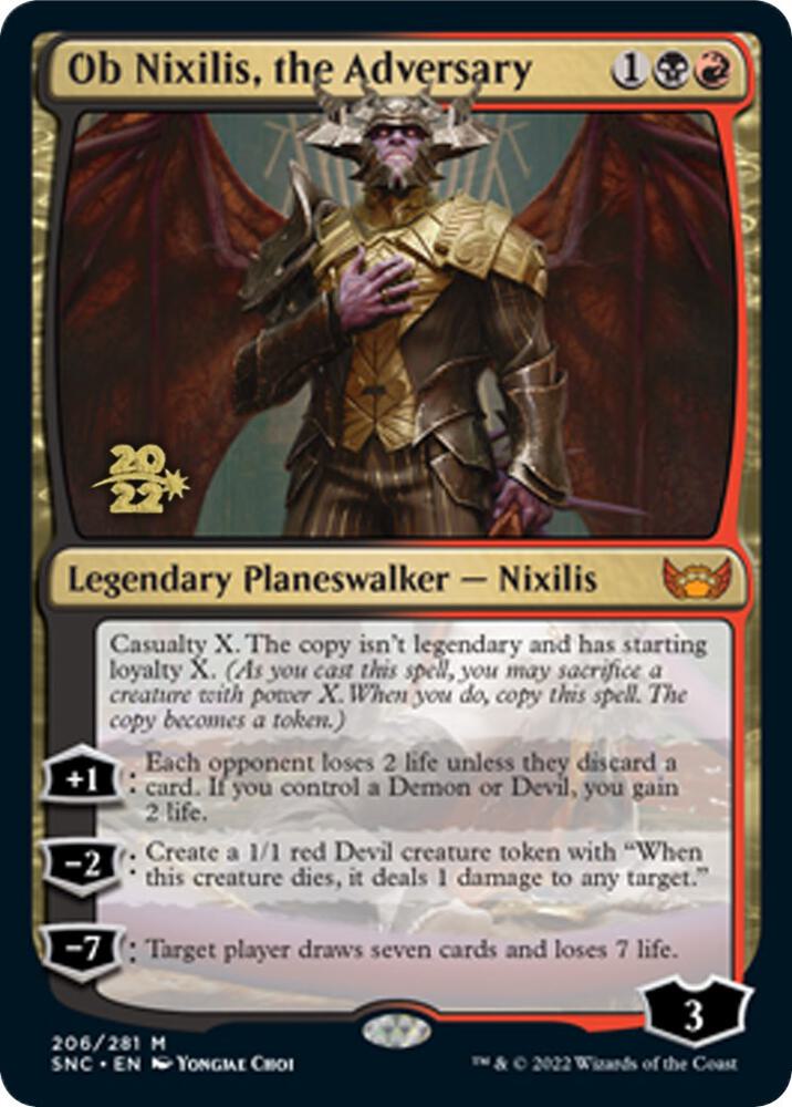 Ob Nixilis, the Adversary [Prerelease Cards] 206