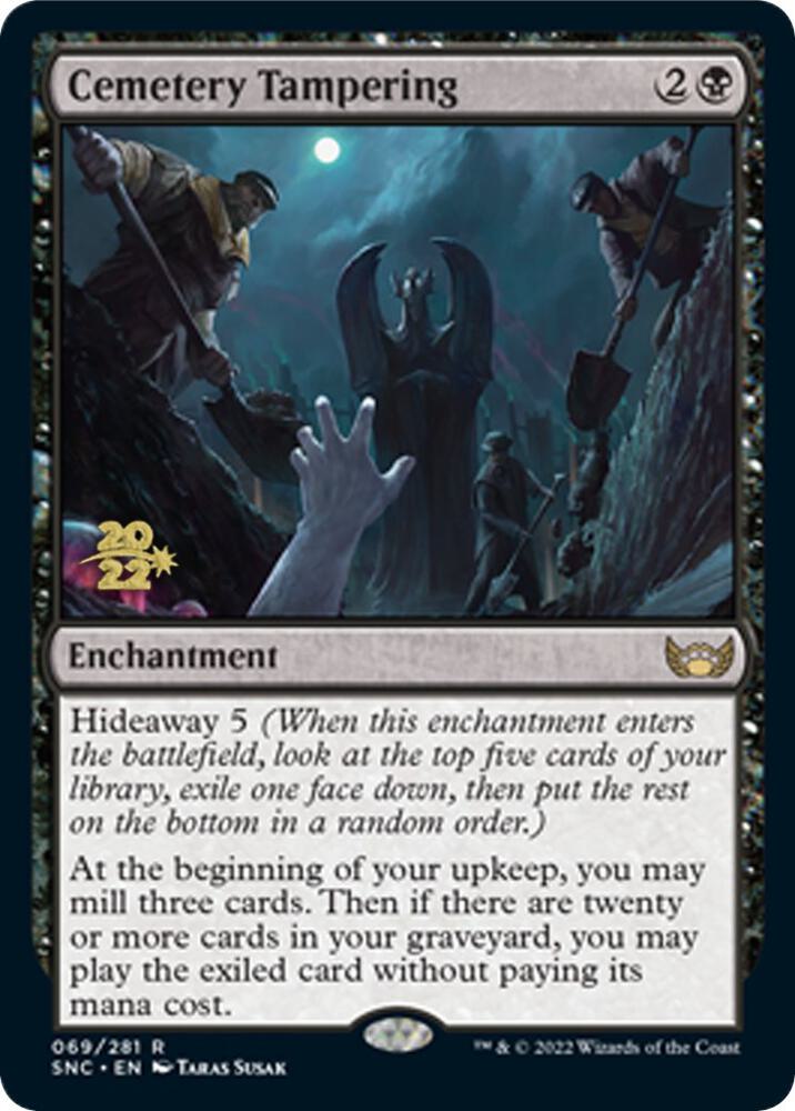 Cemetery Tampering [Prerelease Cards] 69