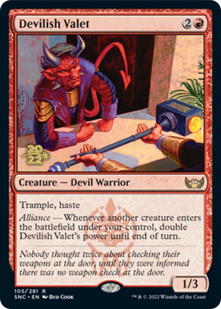 Devilish Valet [Prerelease Cards] 105