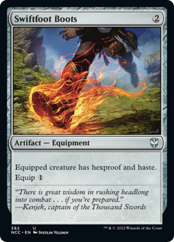 Swiftfoot Boots [Commander: Streets of New Capenna] 382