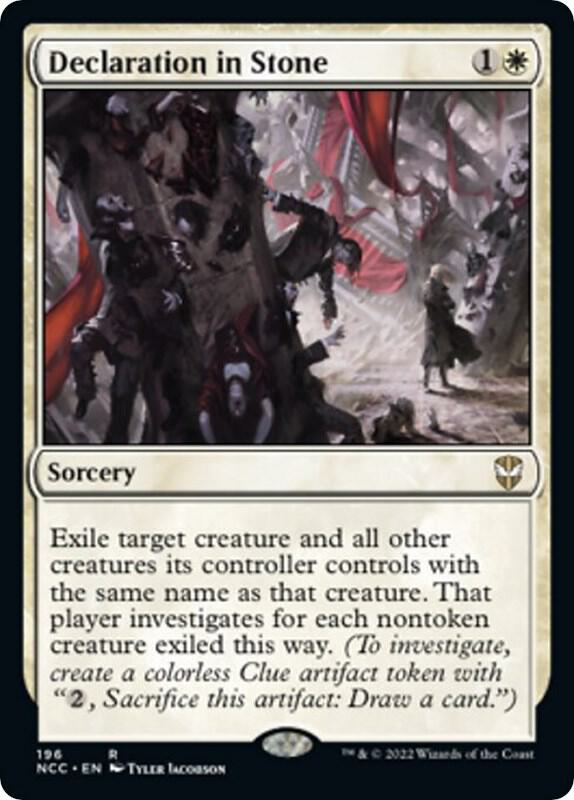 Declaration in Stone [Commander: Streets of New Capenna] 196