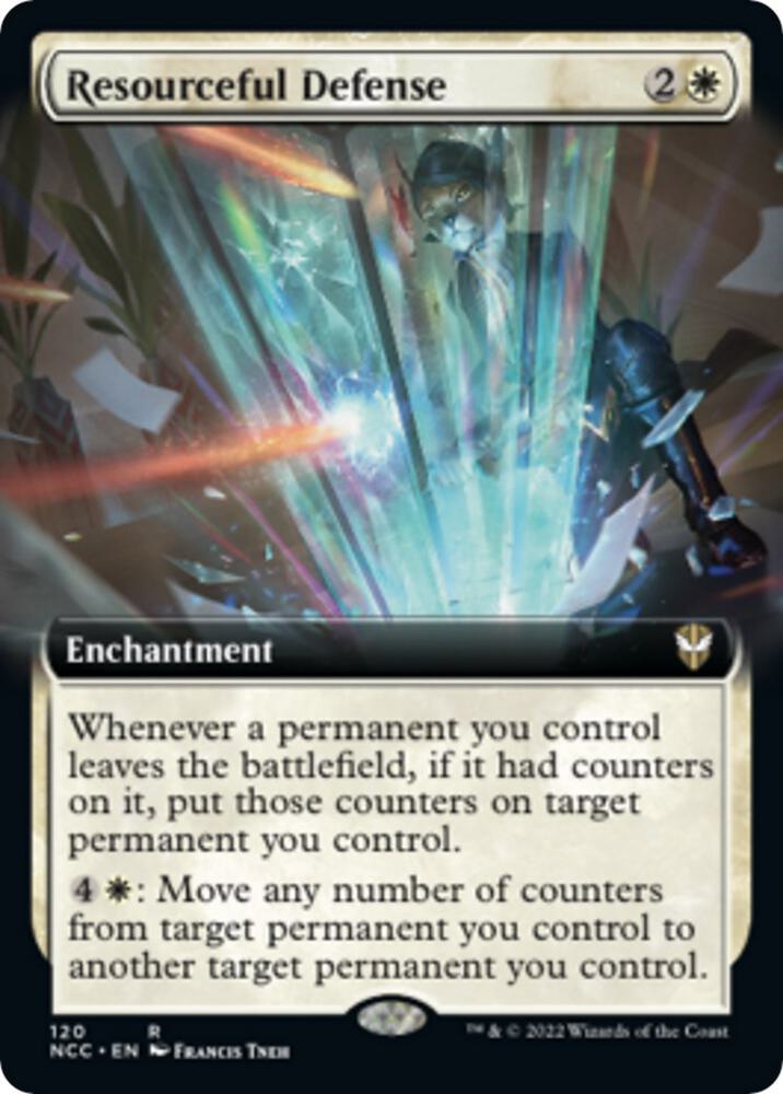Resourceful Defense (Extended Art) [Commander: Streets of New Capenna] 120