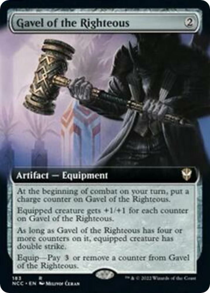 Gavel of the Righteous (Extended Art) [Commander: Streets of New Capenna] 183