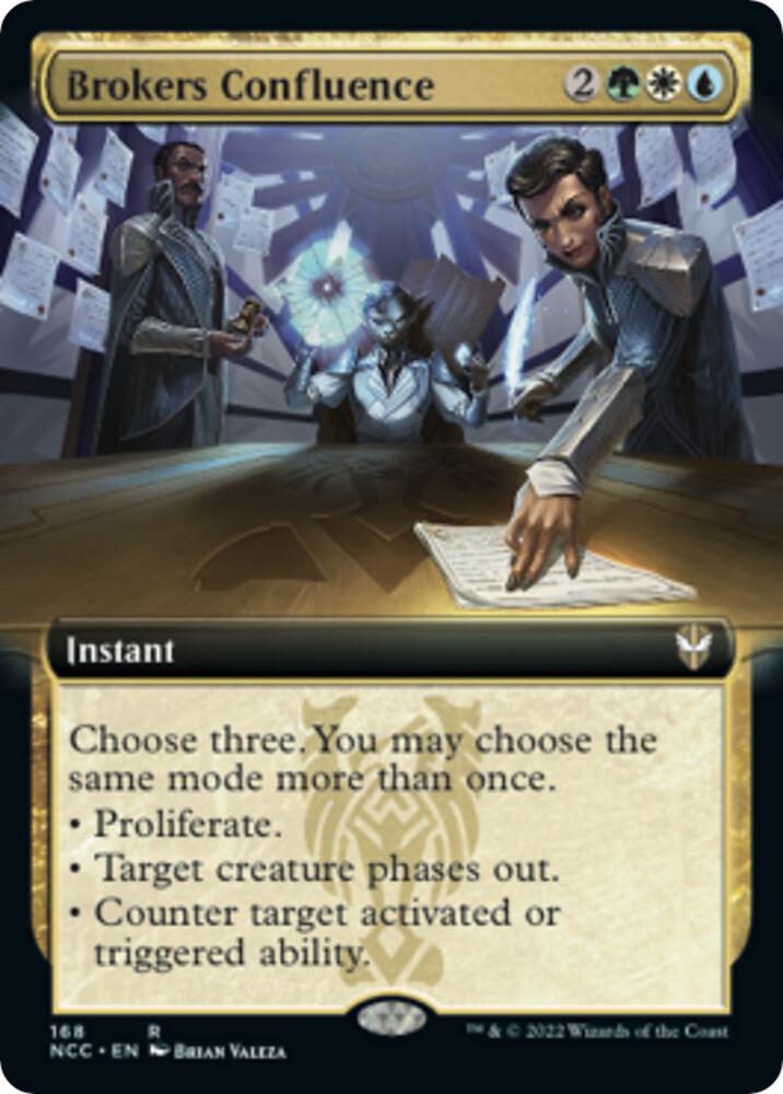 Brokers Confluence (Extended Art) [Commander: Streets of New Capenna] 168