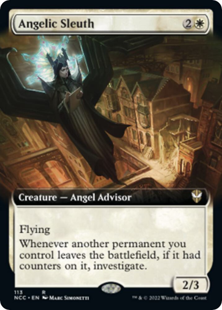 Angelic Sleuth (Extended Art) [Commander: Streets of New Capenna] 113
