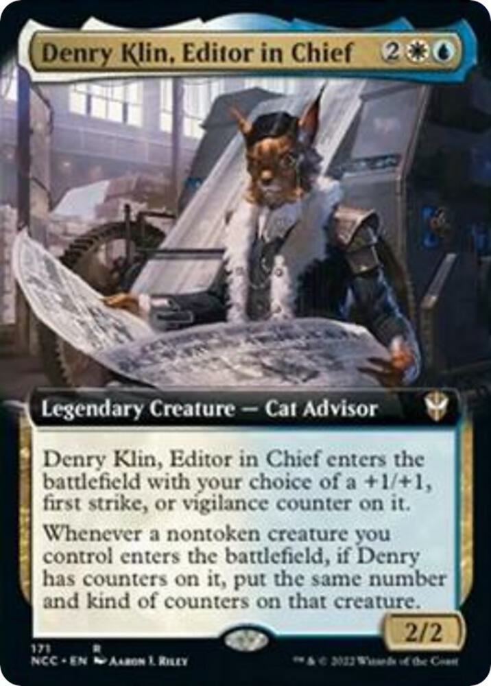 Denry Klin, Editor in Chief (Extended Art) [Commander: Streets of New Capenna] 171