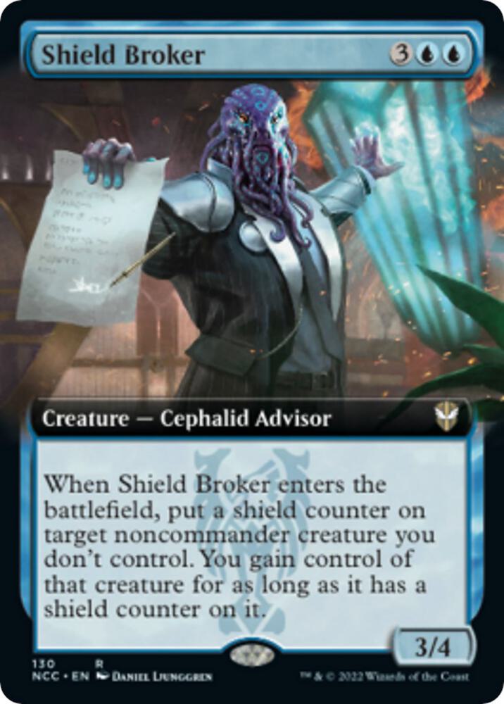Shield Broker (Extended Art) [Commander: Streets of New Capenna] 130