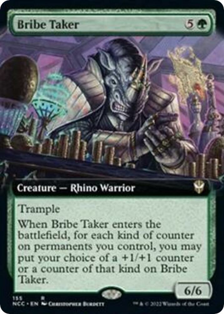 Bribe Taker (Extended Art) [Commander: Streets of New Capenna] 155