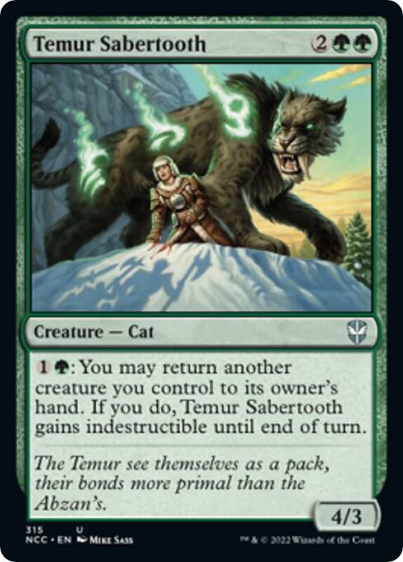 Temur Sabertooth [Commander: Streets of New Capenna] 315