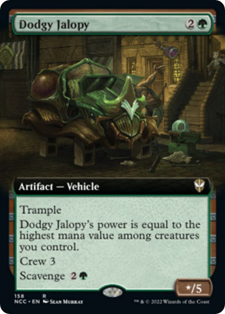Dodgy Jalopy (Extended Art) [Commander: Streets of New Capenna] 158
