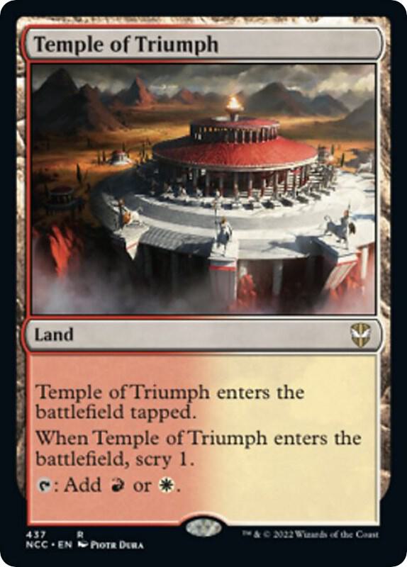 Temple of Triumph [Commander: Streets of New Capenna] 437