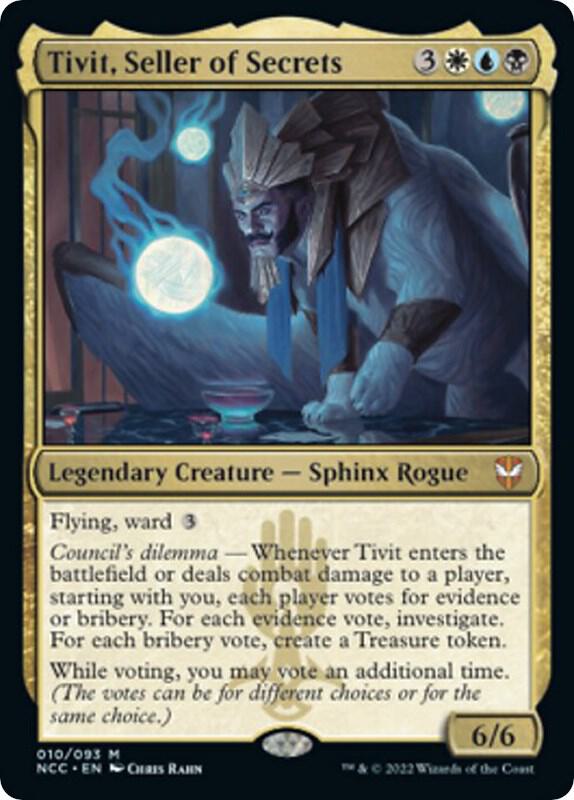 Tivit, Seller of Secrets [Commander: Streets of New Capenna] 10