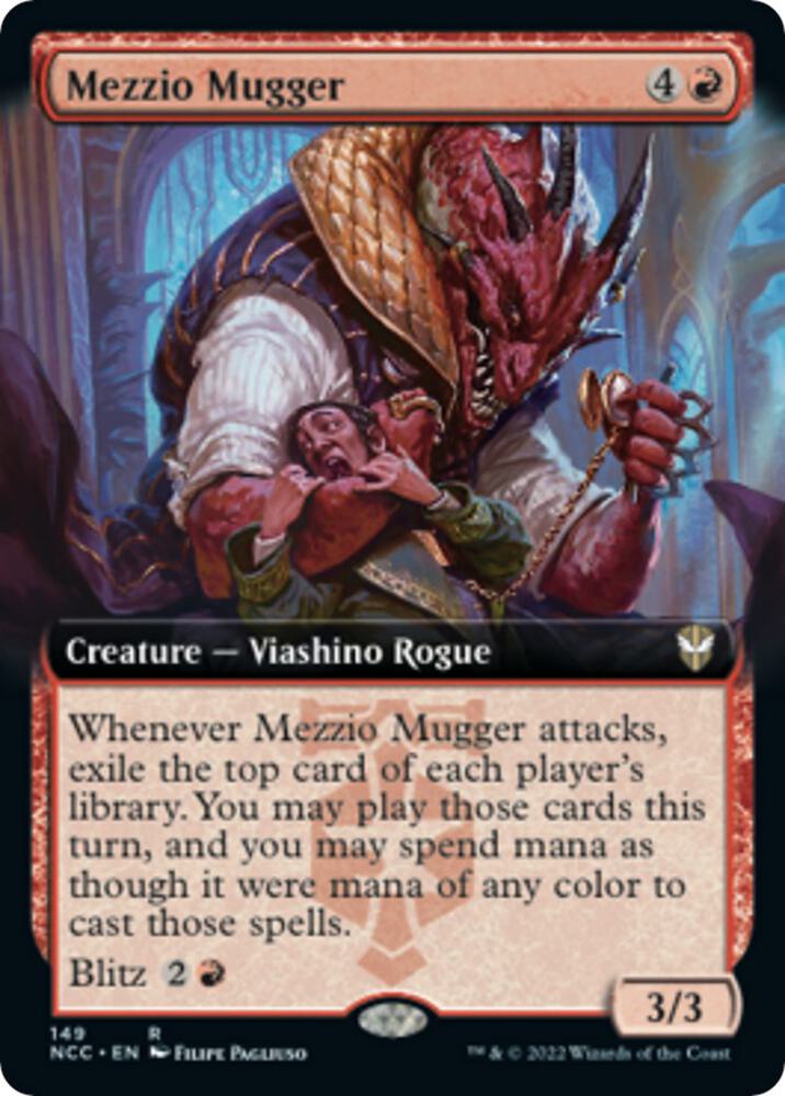 Mezzio Mugger (Extended Art) [Commander: Streets of New Capenna] 149