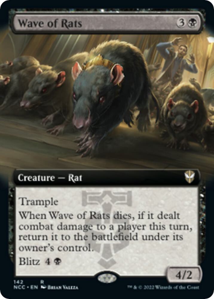 Wave of Rats (Extended Art) [Commander: Streets of New Capenna] 142