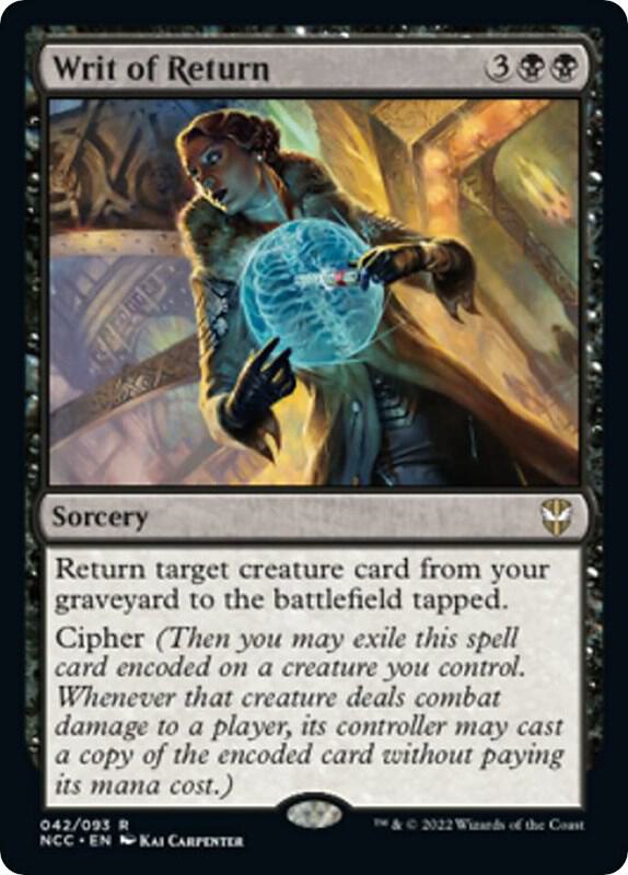Writ of Return [Commander: Streets of New Capenna] 42