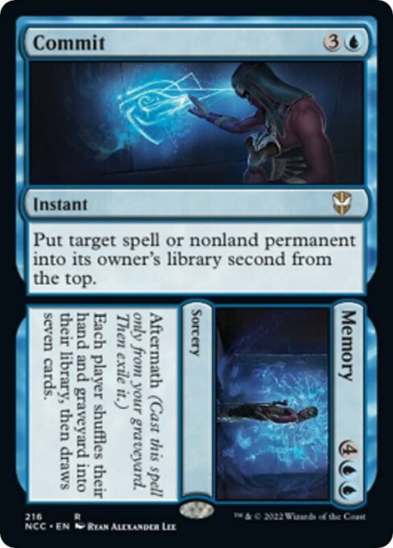 Commit // Memory [Commander: Streets of New Capenna] 216