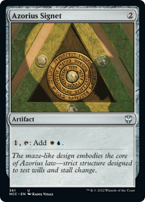 Azorius Signet [Commander: Streets of New Capenna] 361