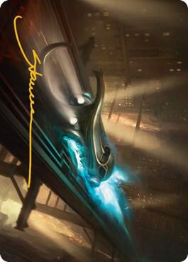 Run Out of Town Art Card (Gold-Stamped Signature) [Art Series: Streets of New Capenna] 13