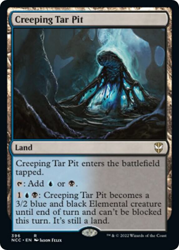 Creeping Tar Pit [Commander: Streets of New Capenna] 396