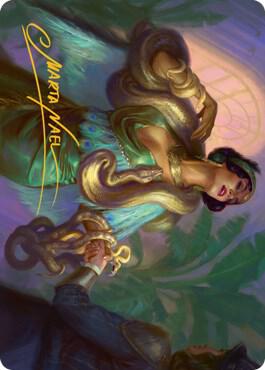 Venom Connoisseur Art Card (Gold-Stamped Signature) [Art Series: Streets of New Capenna] 21