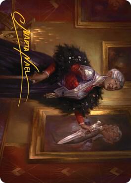 Evelyn, the Covetous Art Card (Gold-Stamped Signature) [Art Series: Streets of New Capenna] 24
