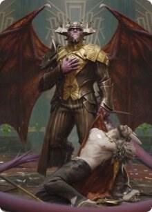 Ob Nixilis, the Adversary Art Card (31/81) [Art Series: Streets of New Capenna] 31