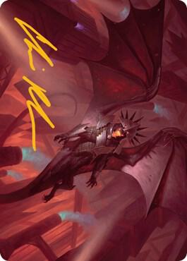 Ziatora, the Incinerator Art Card (Gold-Stamped Signature) [Art Series: Streets of New Capenna] 33