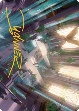 Spara's Headquarters Art Card (Gold-Stamped Signature) [Art Series: Streets of New Capenna] 36