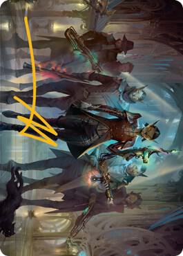 Family's Favor Art Card (Gold-Stamped Signature) [Art Series: Streets of New Capenna] 61