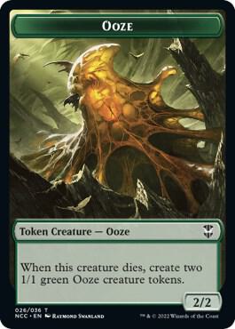 Ooze (026) // Treasure (015) Double-Sided Token [Commander: Streets of New Capenna] 26 // 15
