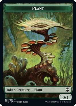 Plant // Citizen Double-Sided Token [Commander: Streets of New Capenna] 27 // 12